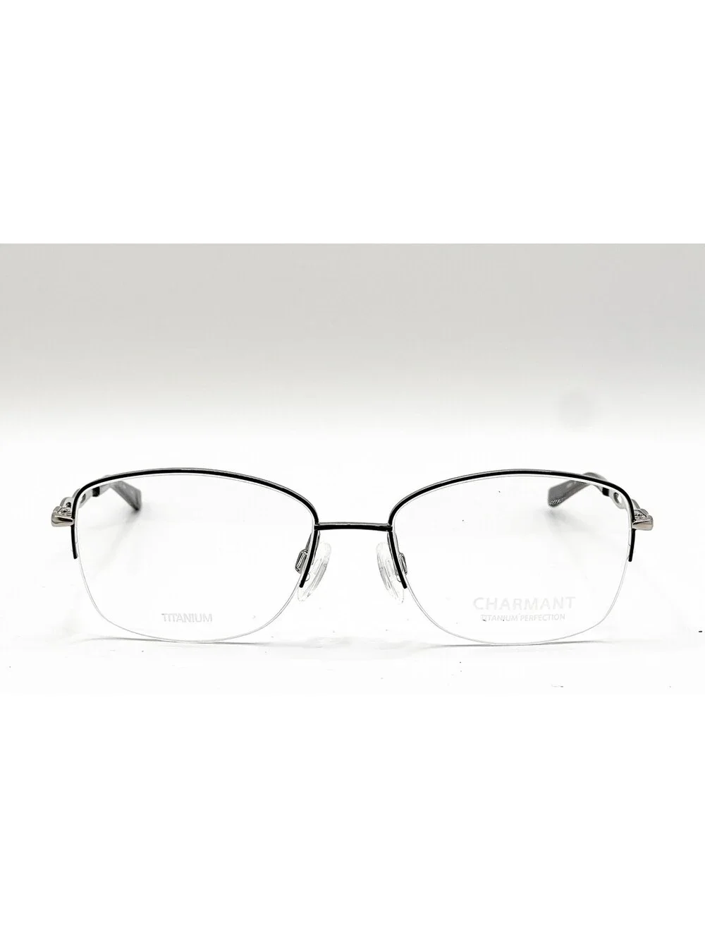 Charmant CH29201 BK Black Geometric Authentic Eyeglass Frames 54-17-140